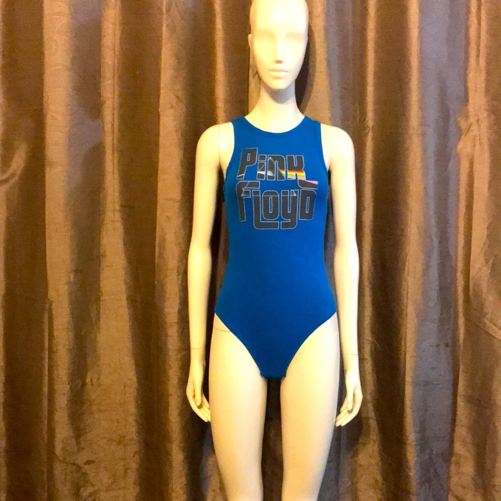 Blue Pink Floyd bodysuit